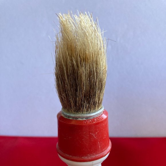 Antique Shaving Brush Broochas GALAN Patented Mens Grooming Natural Bristols - Picture 8 of 9